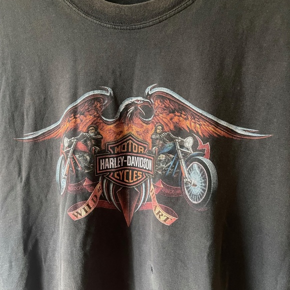 Y2K Vintage Las Vegas Harley Davidson Muscle Shirt - Picture 3 of 6